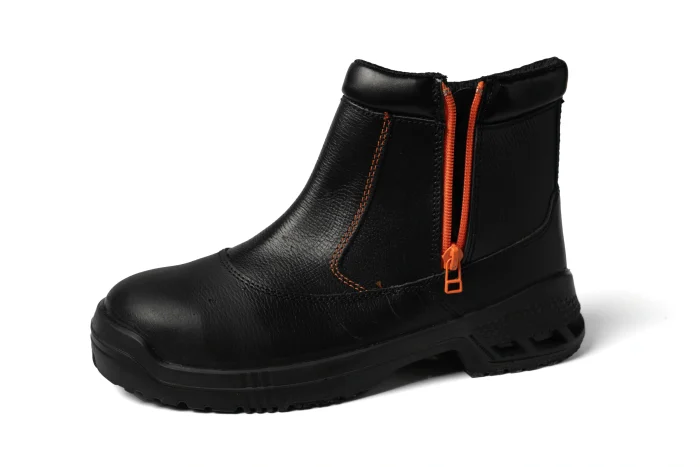 King's KWD 806 Half-Cut Safety Shoe - Side Zip Design with Dual Density PU Sole - Image 1