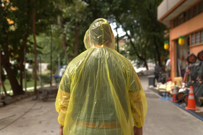 Sencom Unisex PE Raincoat - Image 2