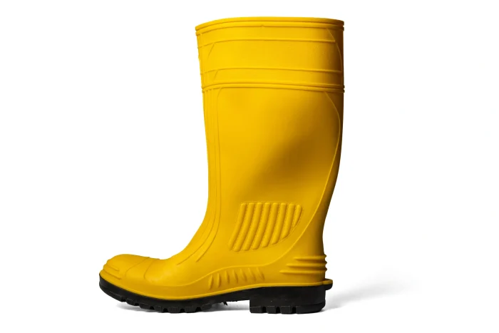 PVC Yellow Safety Boots with Steel Toe Cap & Midsole Protection - Image 1
