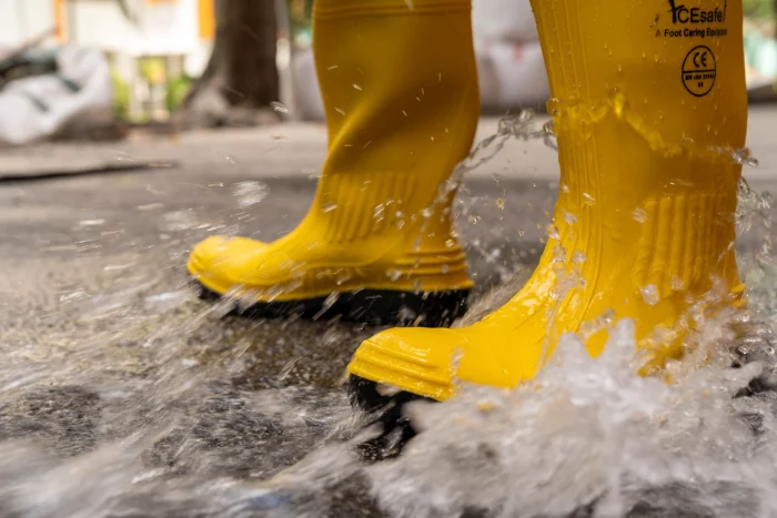PVC Yellow Safety Boots with Steel Toe Cap & Midsole Protection - Image 2
